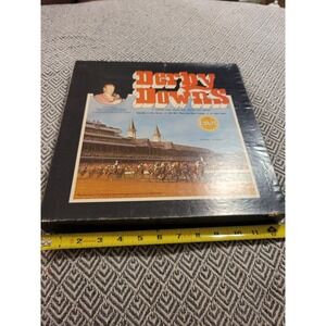 Vintage 1973 Derby Downs Board Game- Horse Racing- Record- Works- Great Games